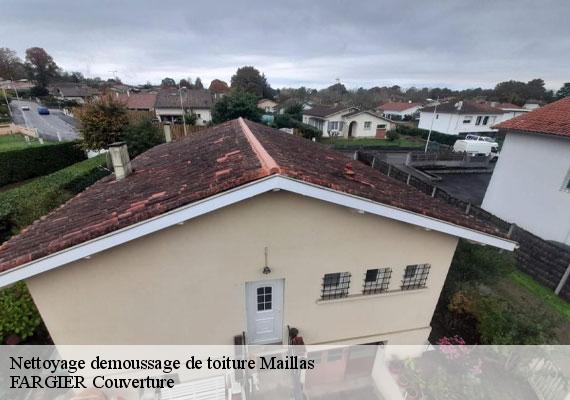 Nettoyage demoussage de toiture  maillas-40120 FARGIER Couverture